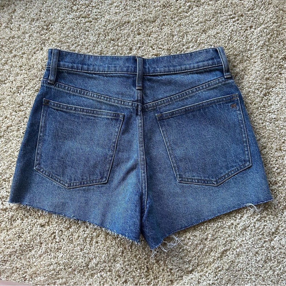 Madewell The Perfect Jean Short Size 28 High Rise Raw Hem Denim NWT - Picture 4 of 8